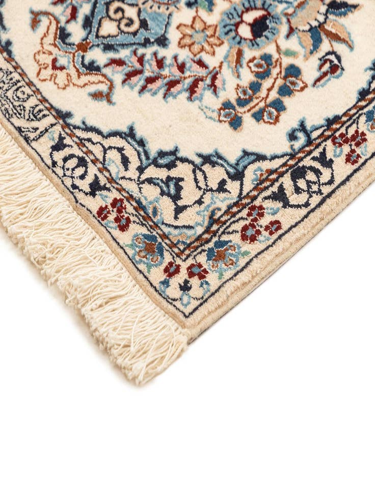 Detail image of  1' 7 x 6' 6  Hand Knotted Nain Rug