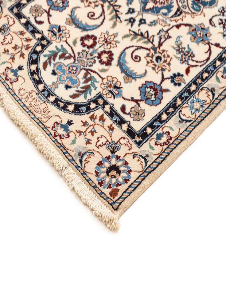 Detail image of  1' 8 x 7' 3  Hand Knotted Nain Rug