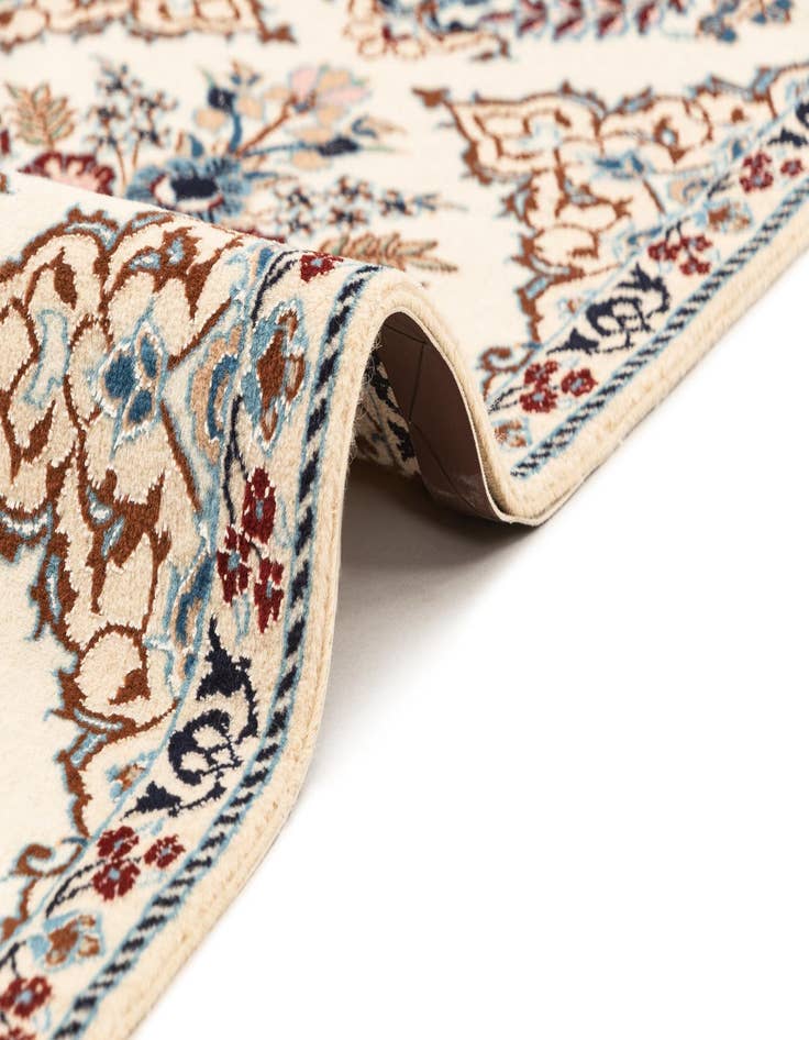 Detail image of  1' 7 x 6' 7  Hand Knotted Nain Rug