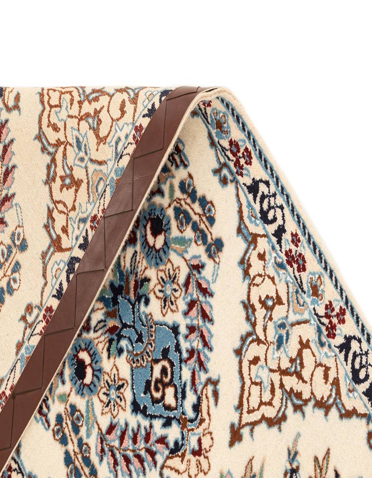 Detail image of  1' 7 x 6' 7  Hand Knotted Nain Rug