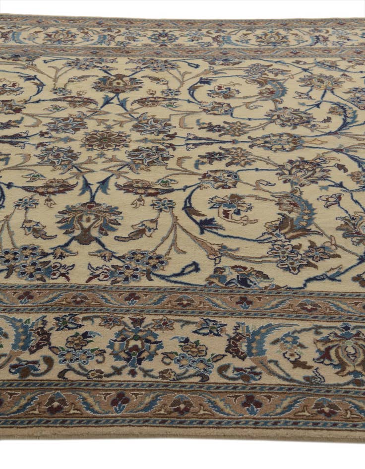 Detail image of  8' 2 x 12'  Hand Knotted Nain Persian Rug