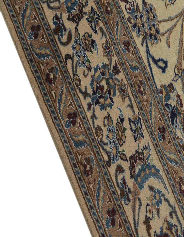 Detail image of  8' 2 x 12'  Hand Knotted Nain Persian Rug