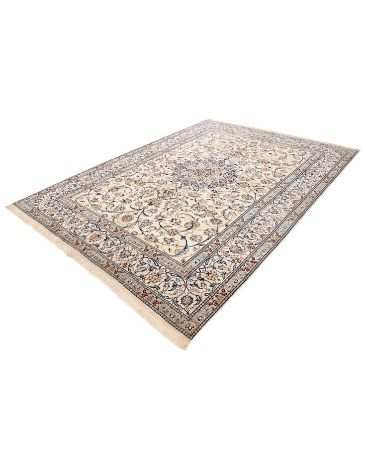 Detail image of  8' x 11'  Hand Knotted Nain Persian Rug