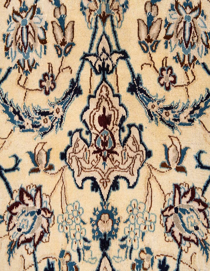 Detail image of  8' x 11'  Hand Knotted Nain Persian Rug