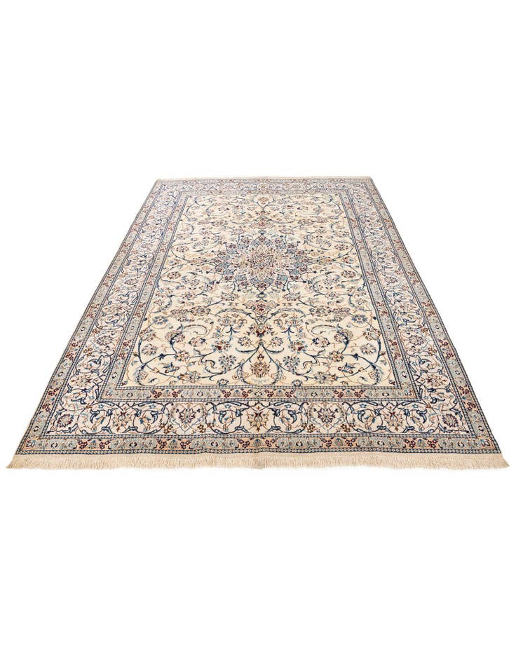 Detail image of  8' x 11'  Hand Knotted Nain Persian Rug