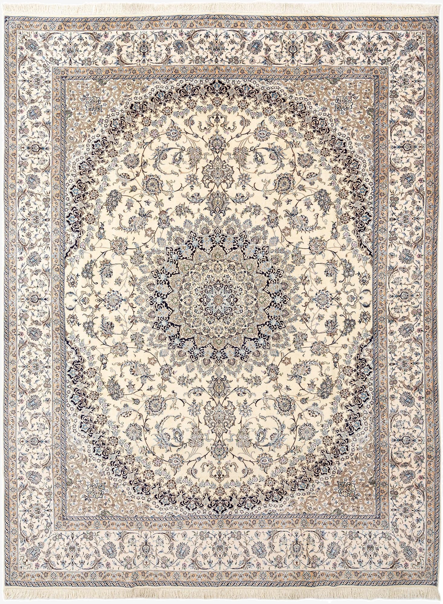  10' x 13' 4  Hand Knotted Nain Rug