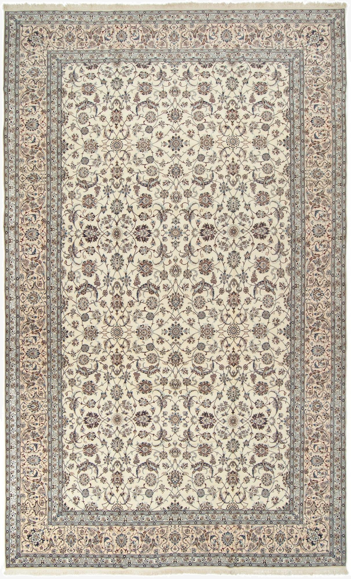  13' 11 x 23'  Hand Knotted Nain Persian Rug
