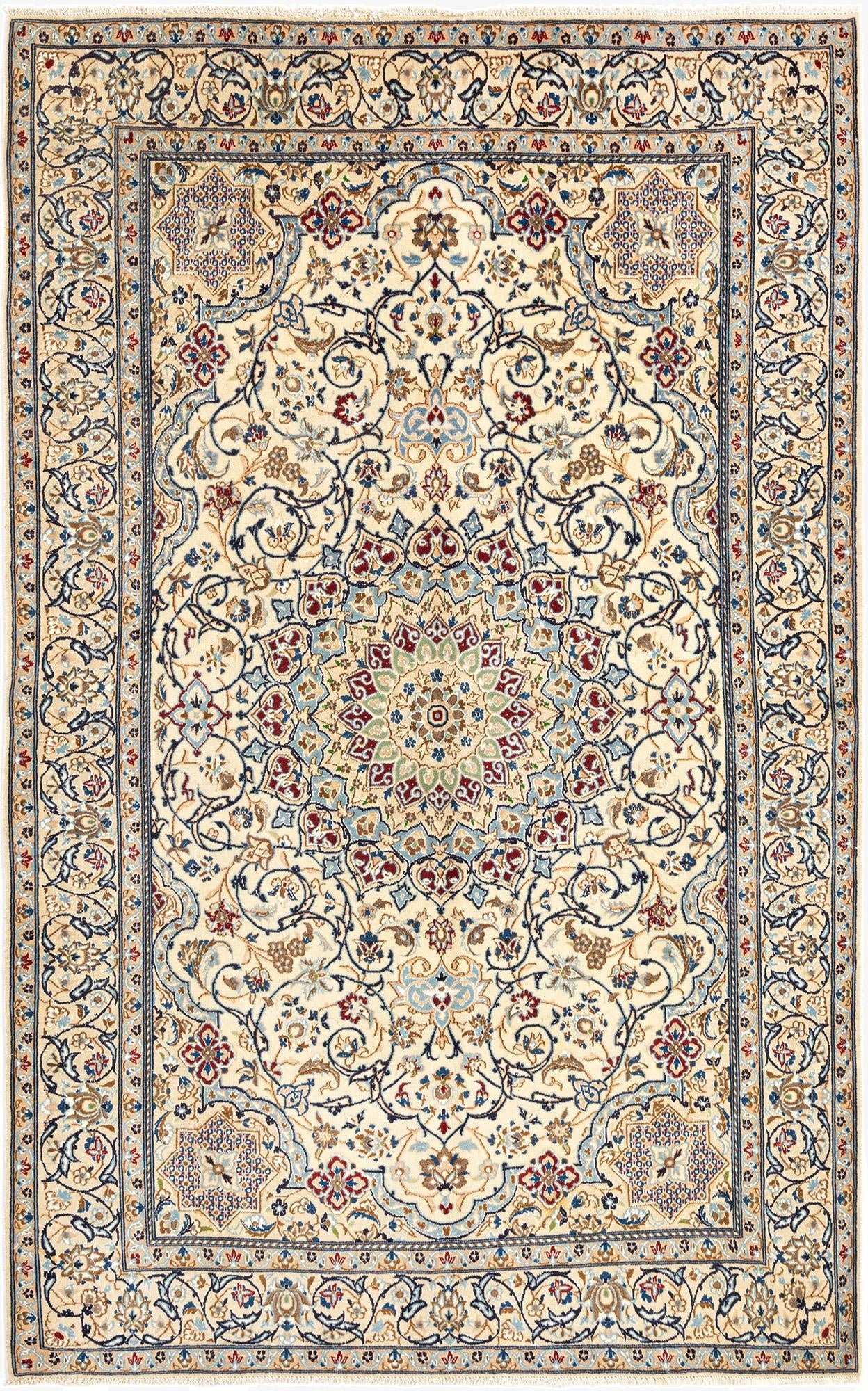  5' 3 x 8' 4 Nain Wool Rug