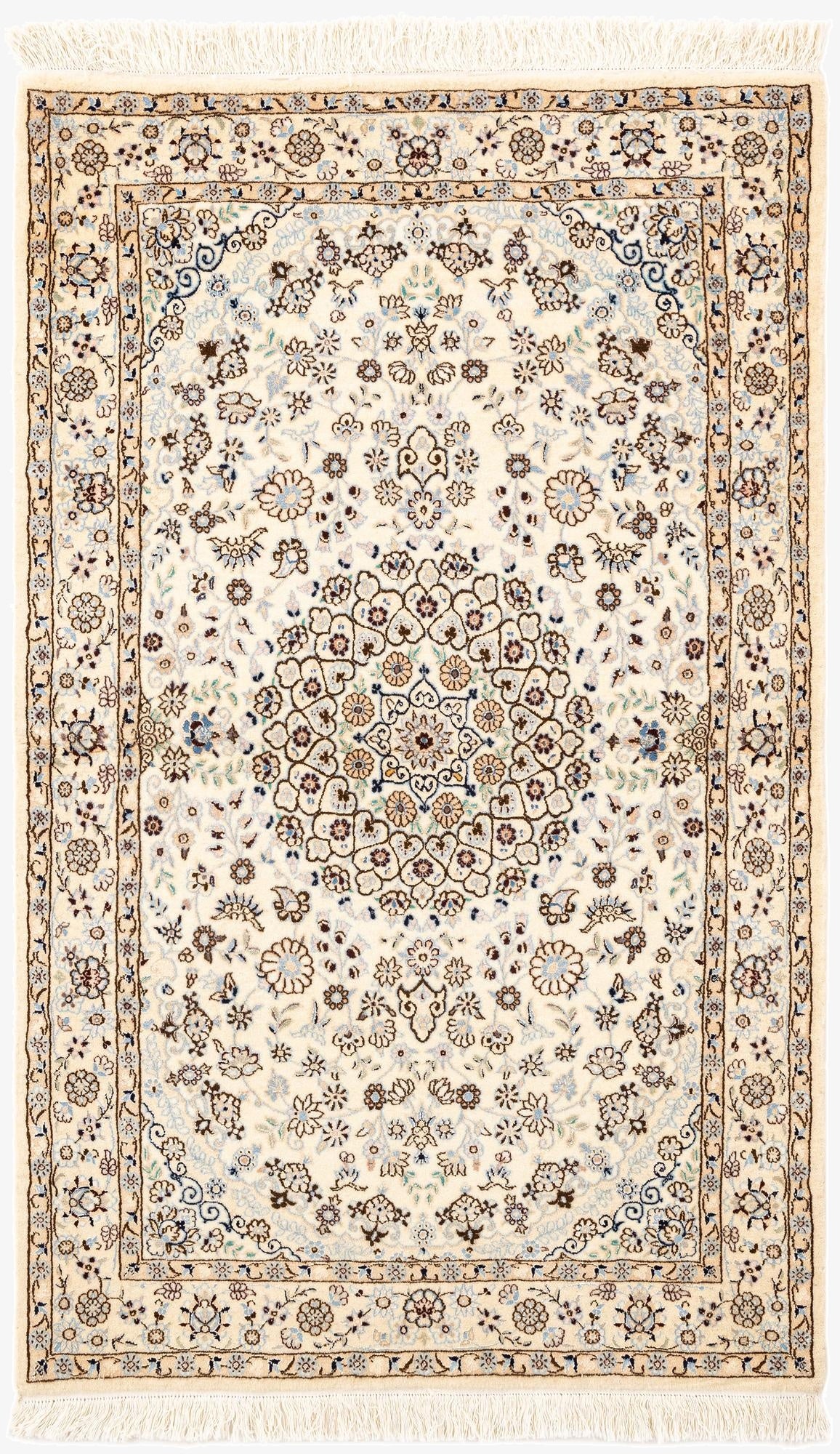  3' 3 x 5' 3  Hand Knotted Nain Rug