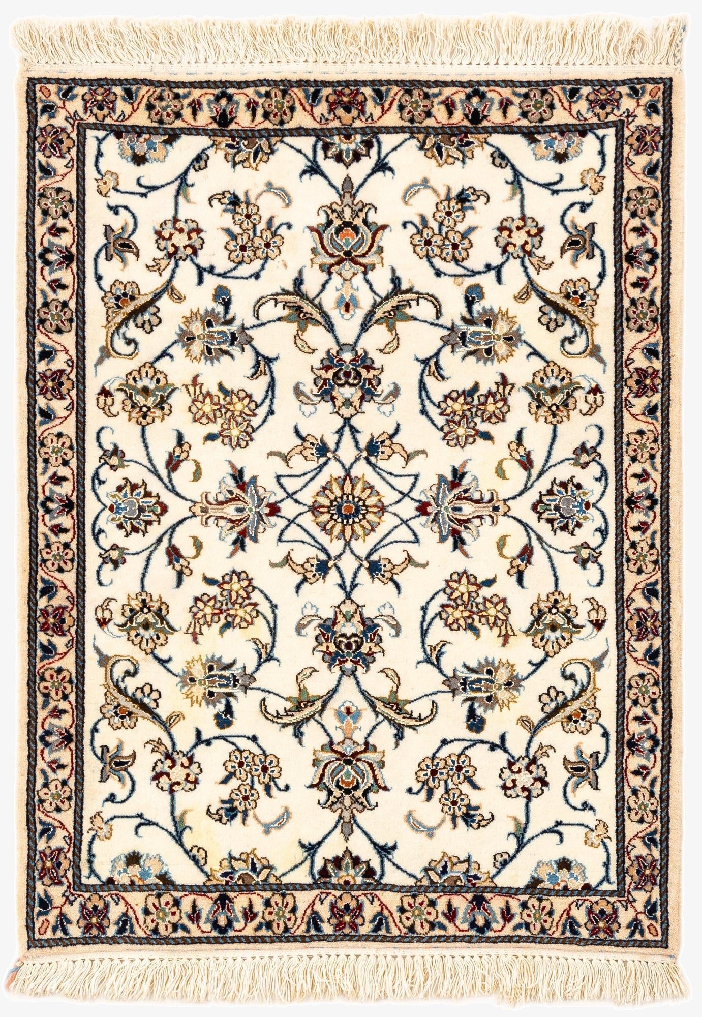 2' x 2' 8  Hand Knotted Nain Rug