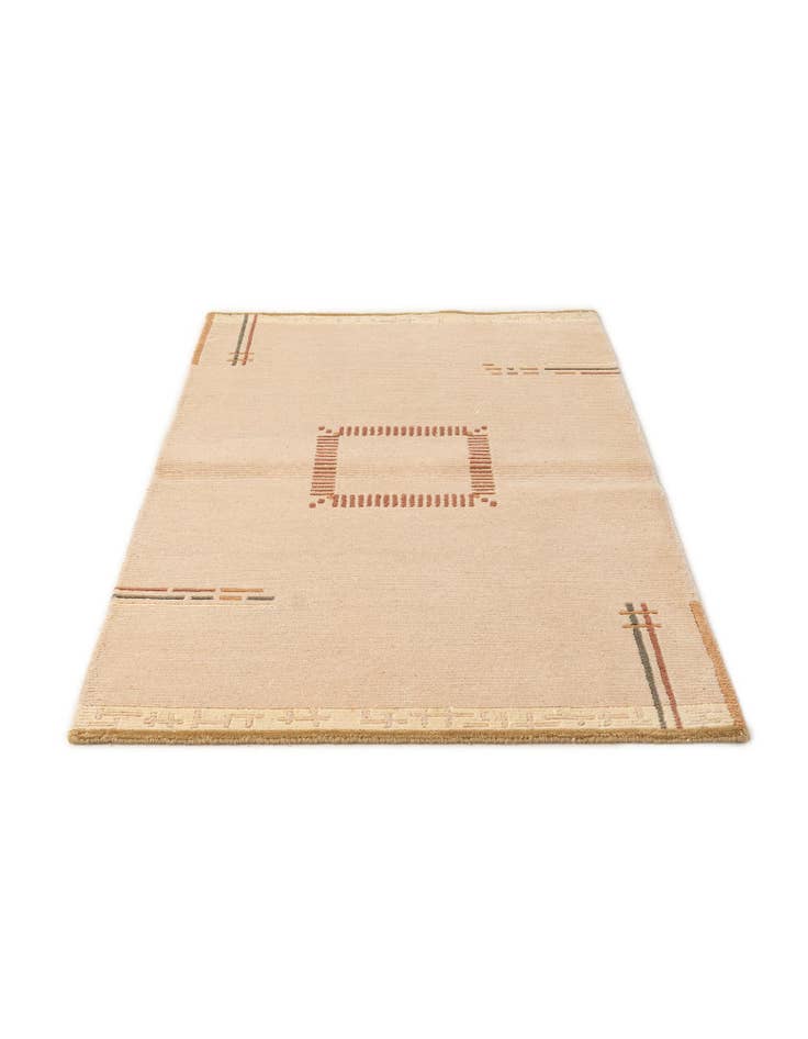 Detail image of  3' 1 x 5' 1  Hand Knotted Nepal Wool Rug