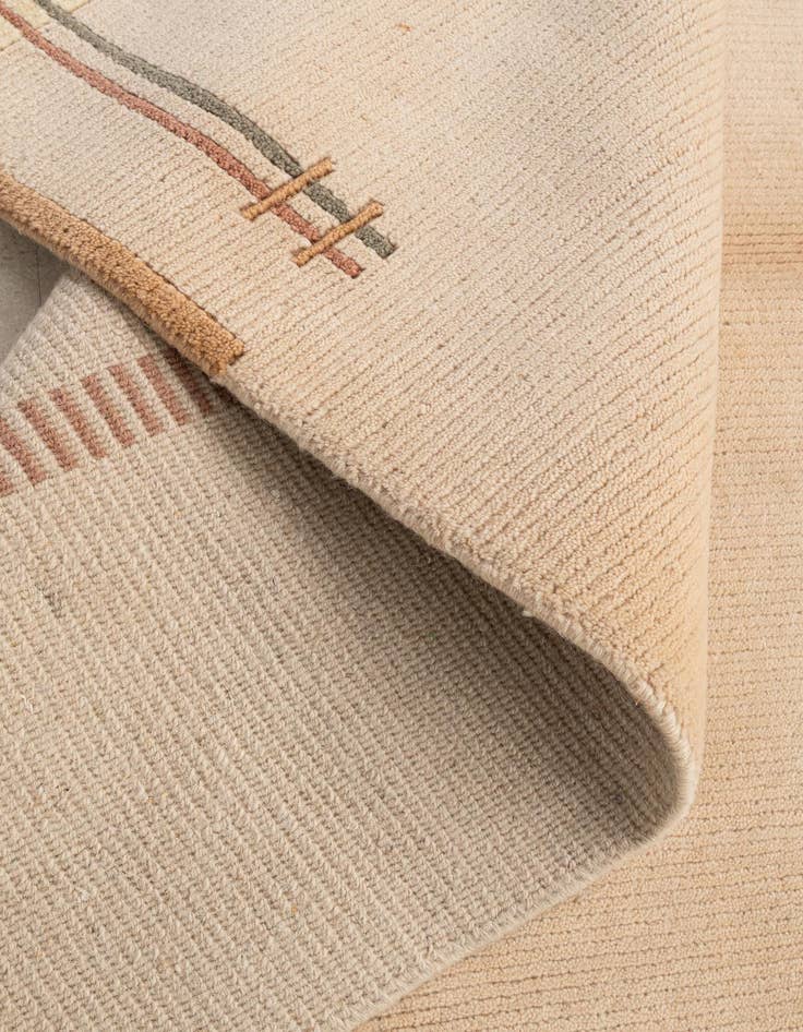 Detail image of  3' 1 x 5' 1  Hand Knotted Nepal Wool Rug