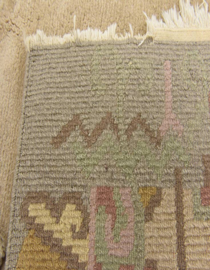 Detail image of  4' 8 x 6' 9  Hand Knotted Nepal Wool Rug