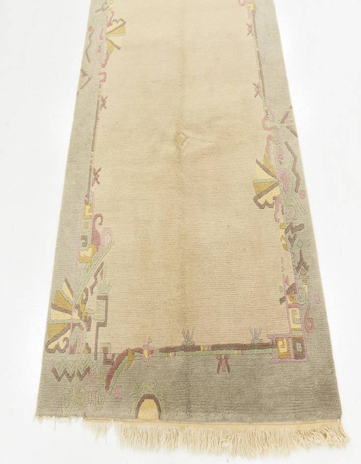 Detail image of  4' 8 x 6' 9  Hand Knotted Nepal Wool Rug