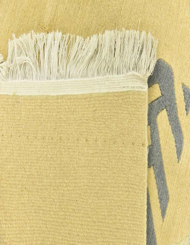 Detail image of  5' 8 x 8'  Hand Knotted Nepal Wool Rug