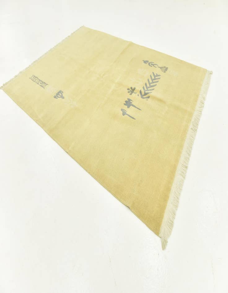 Detail image of  5' 8 x 8'  Hand Knotted Nepal Wool Rug