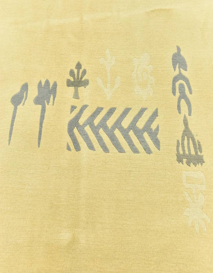 Detail image of  5' 8 x 8'  Hand Knotted Nepal Wool Rug