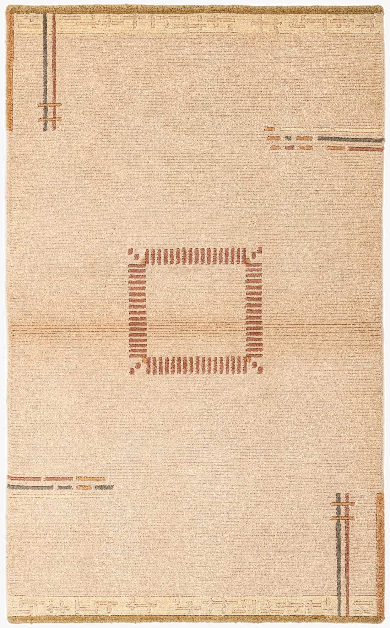  3' 1 x 5' 1  Hand Knotted Nepal Wool Rug