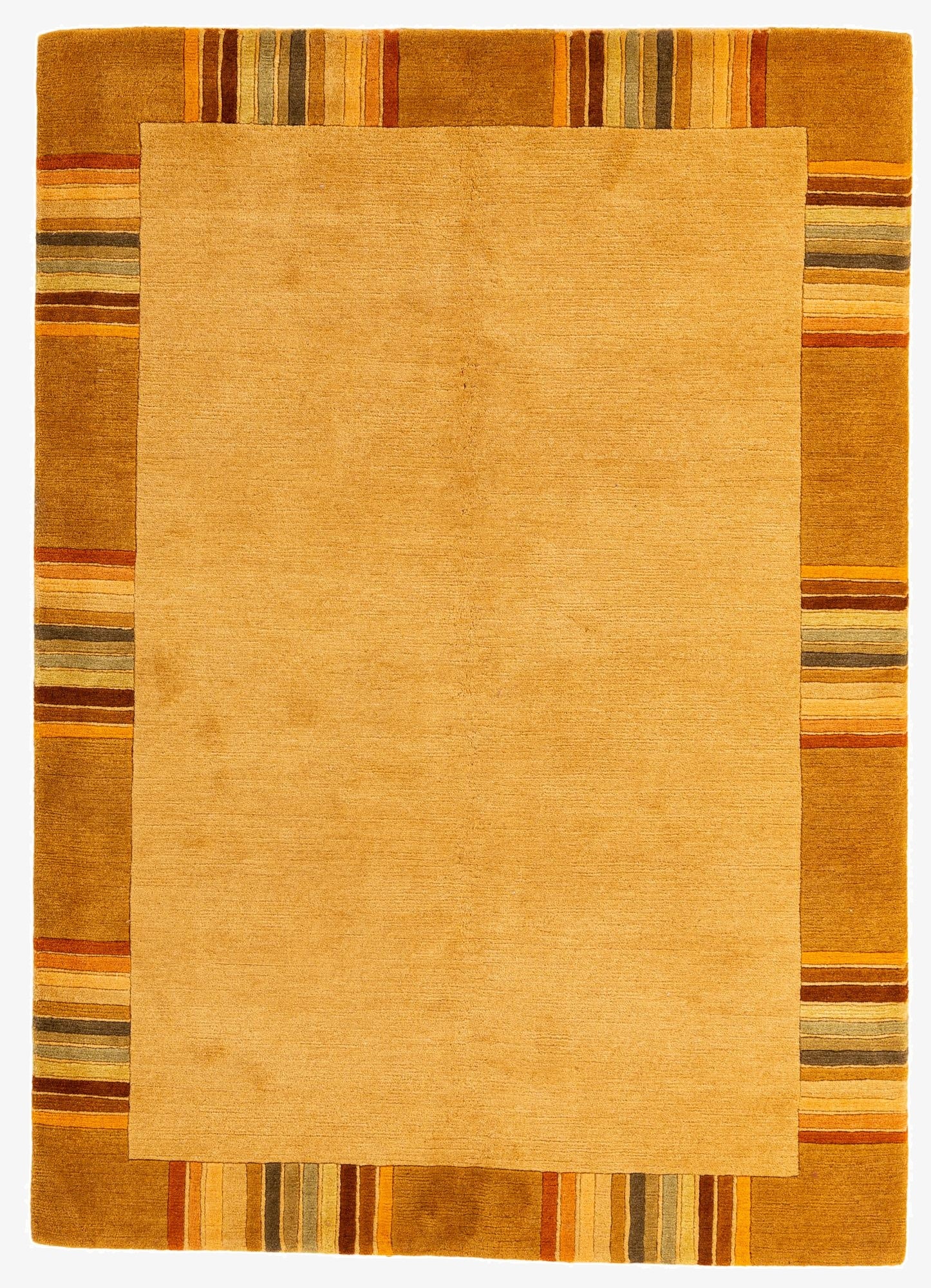  4' 8 x 6' 7  Hand Knotted Nepal Wool Rug