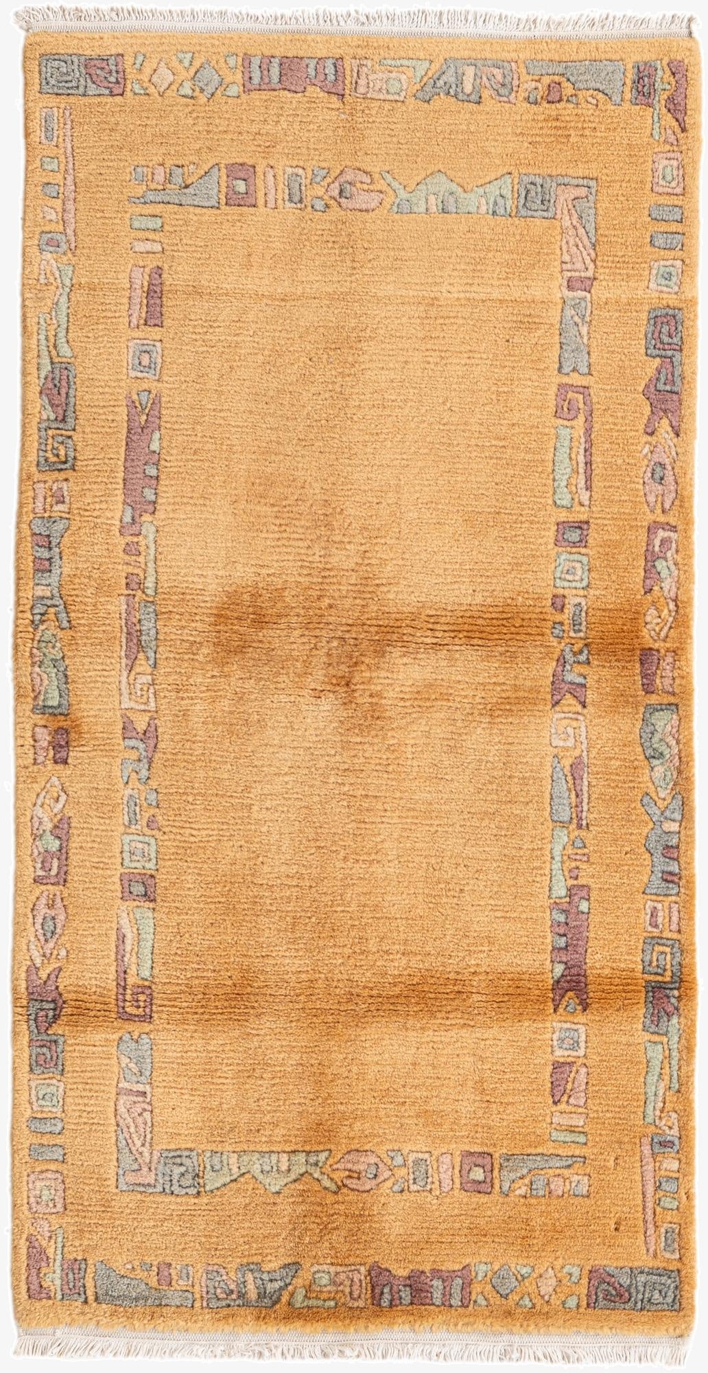  2' 5 x 4' 7  Hand Knotted Nepal Wool Rug