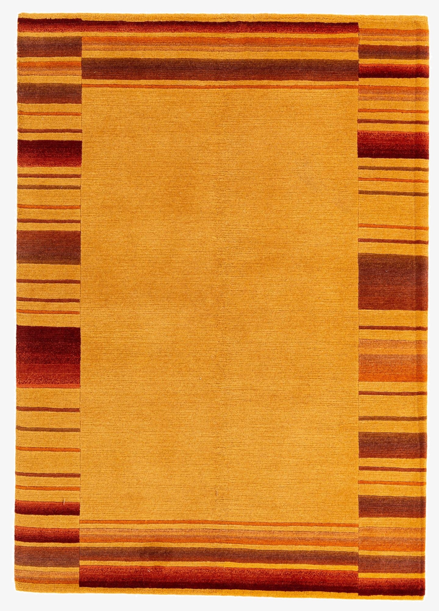  4' 7 x 6' 6  Hand Knotted Nepal Wool Rug