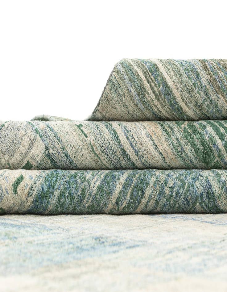 Detail image of  9' 9 x 13' 10  Hand Knotted Oushak Rug