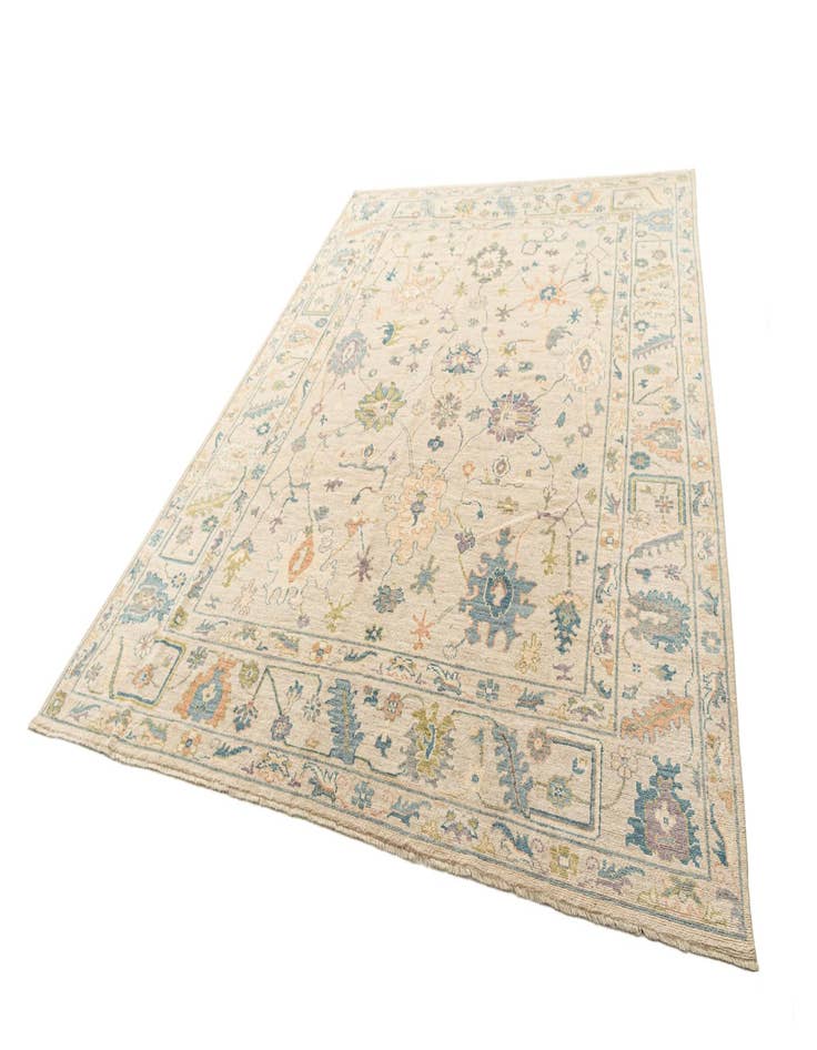 Detail image of  8' 11 x 11' 9  Hand Knotted Oushak Rug