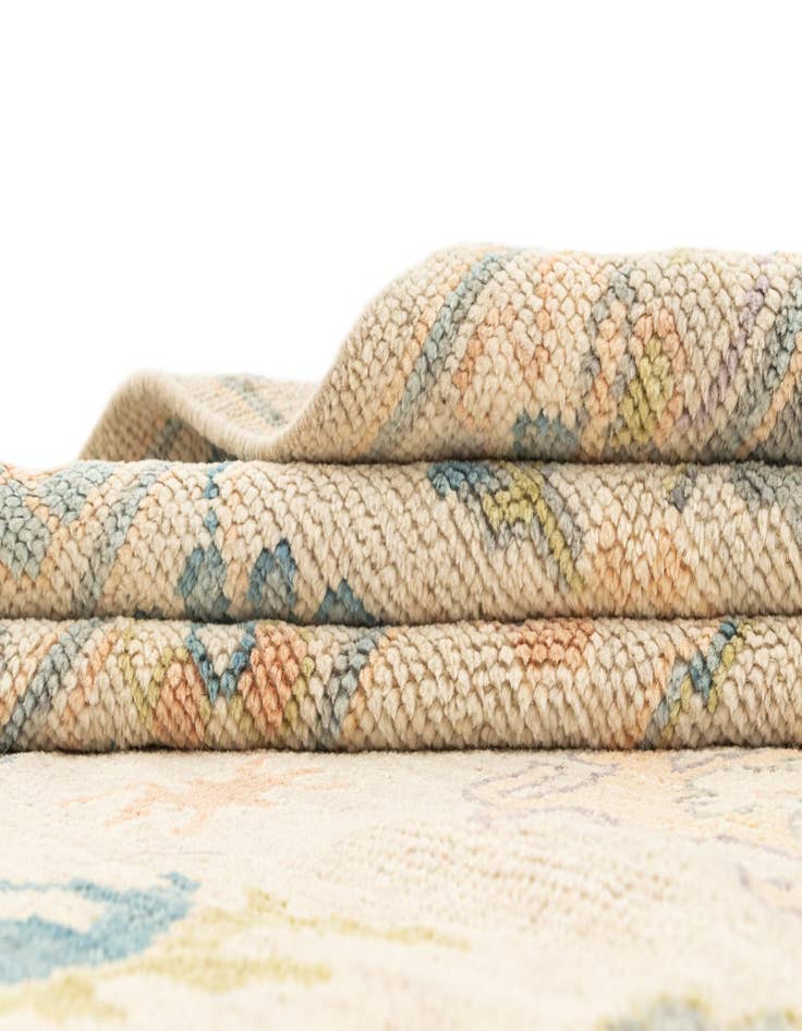 Detail image of  8' 11 x 11' 9  Hand Knotted Oushak Rug