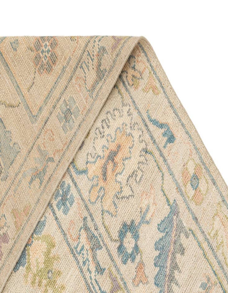 Detail image of  8' 11 x 11' 9  Hand Knotted Oushak Rug