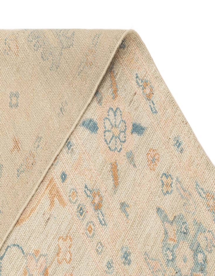 Detail image of  8' 9 x 11' 8  Hand Knotted Oushak Rug