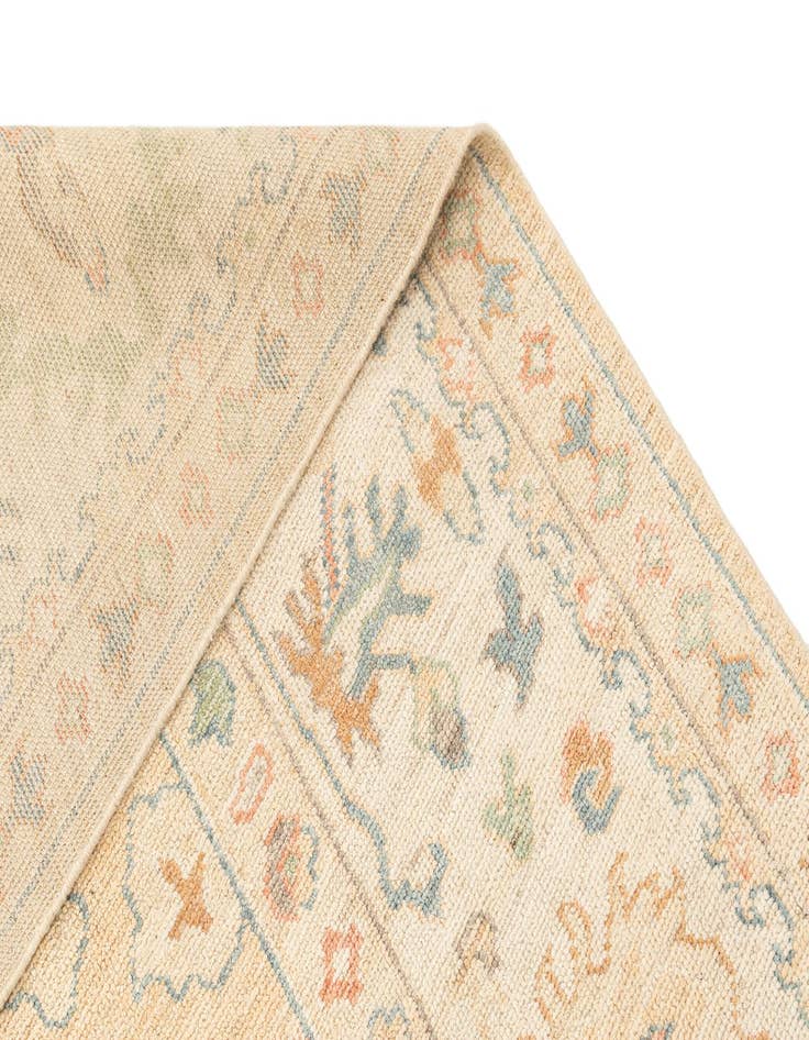 Detail image of  9' 1 x 11' 10  Hand Knotted Oushak Rug