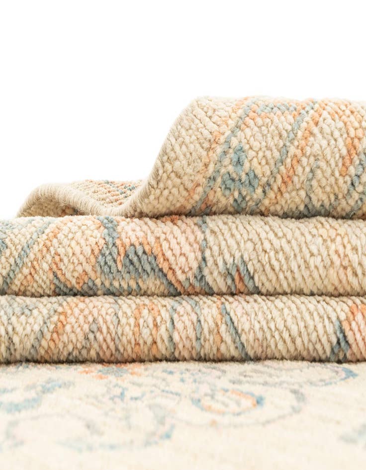 Detail image of  8' 11 x 11' 7  Hand Knotted Oushak Rug