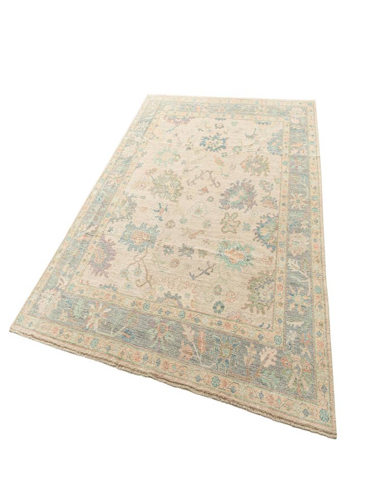 Detail image of  8' 1 x 9' 11  Hand Knotted Oushak Rug