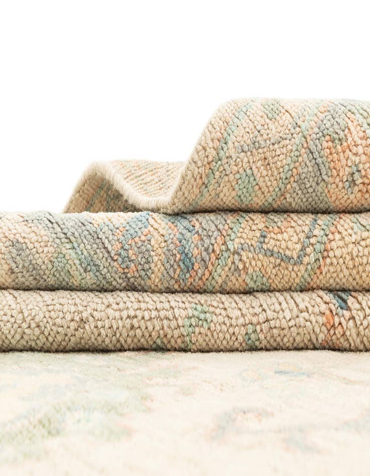 Detail image of  8' 1 x 9' 11  Hand Knotted Oushak Rug