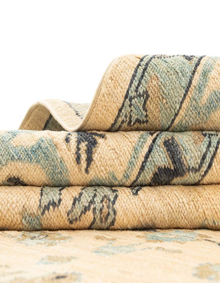 Detail image of  7' 10 x 9' 9  Hand Knotted Oushak Rug