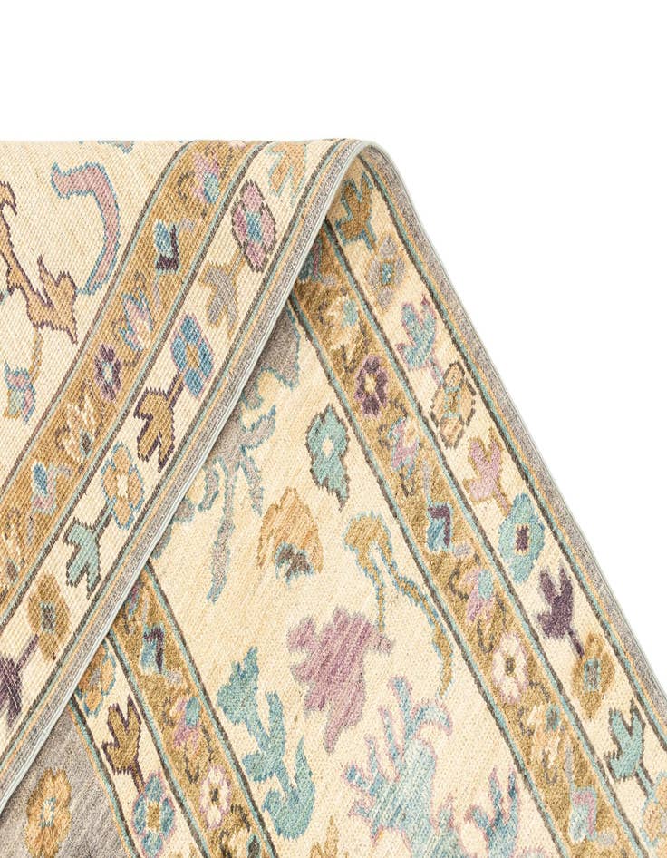 Detail image of  9' 1 x 11' 11  Hand Knotted Oushak Rug