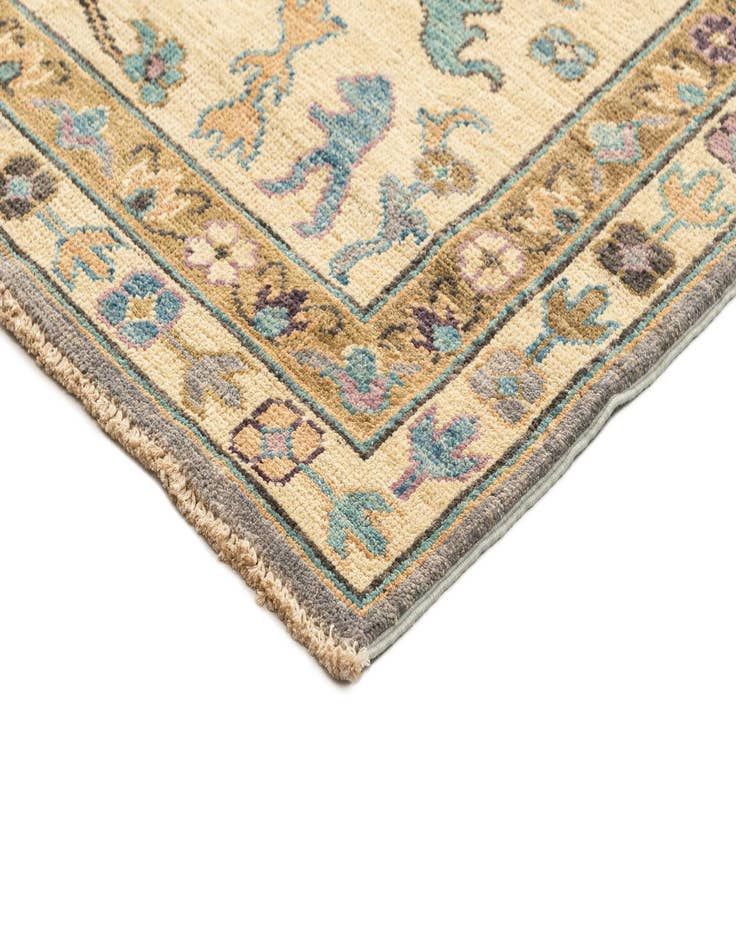 Detail image of  9' 1 x 11' 11  Hand Knotted Oushak Rug