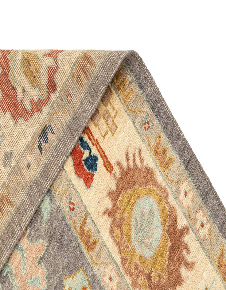 Detail image of  8' 2 x 10' 2  Hand Knotted Oushak Rug