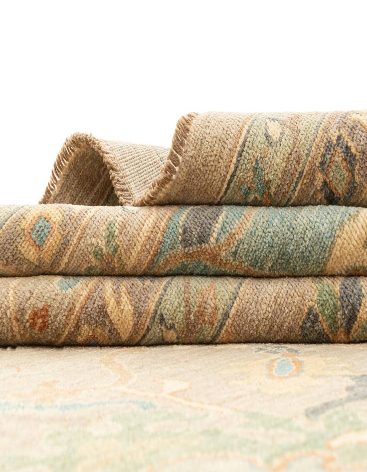 Detail image of  16' 1 x 23'  Hand Knotted Oushak Rug