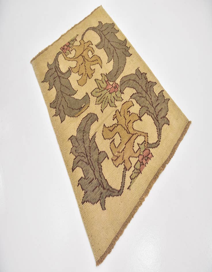 Detail image of  4' 2 x 6' 7  Hand Knotted Oushak Wool Rug