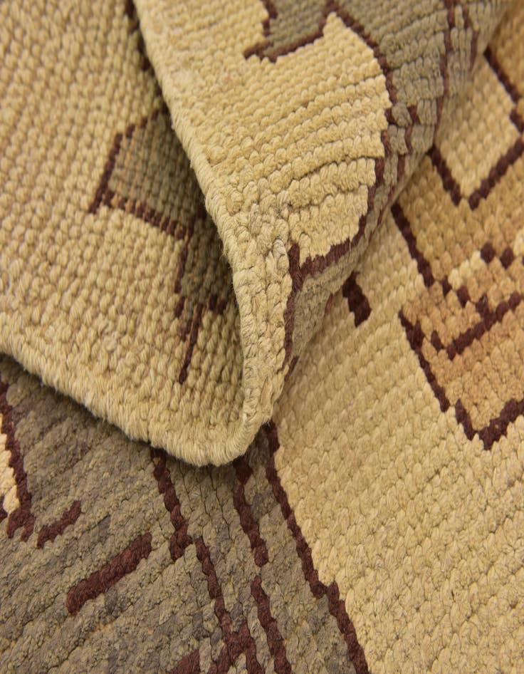 Detail image of  4' 2 x 6' 7  Hand Knotted Oushak Wool Rug