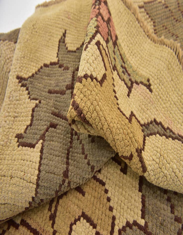 Detail image of  4' 2 x 6' 7  Hand Knotted Oushak Wool Rug