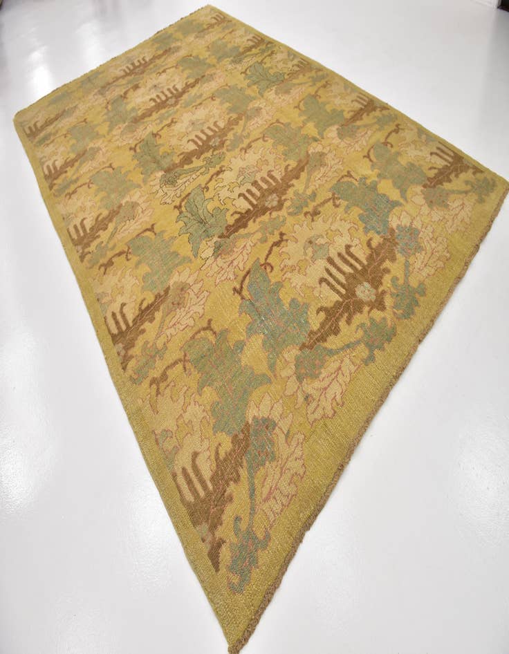 Detail image of  8' 6 x 12' 7  Hand Knotted Oushak Wool Rug