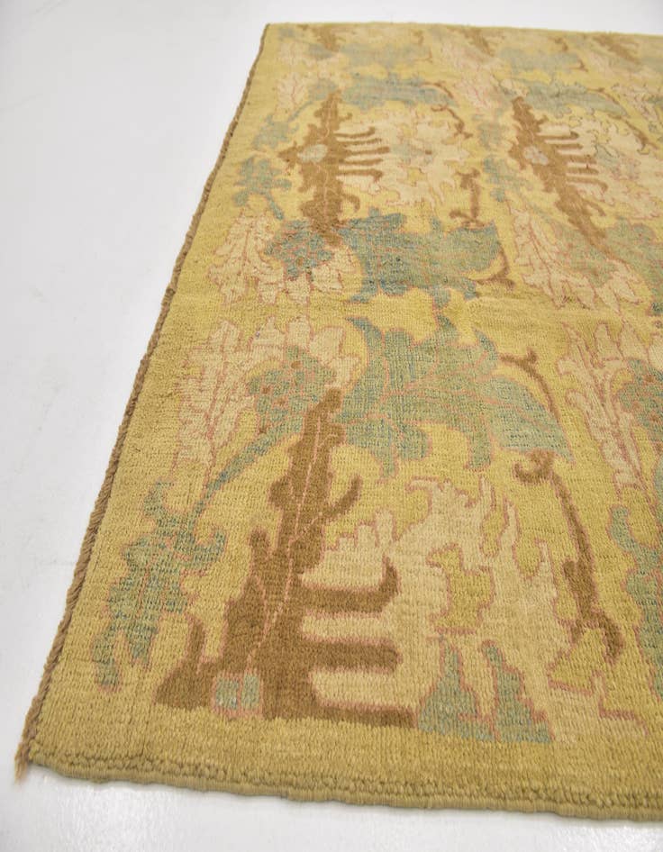 Detail image of  8' 6 x 12' 7  Hand Knotted Oushak Wool Rug