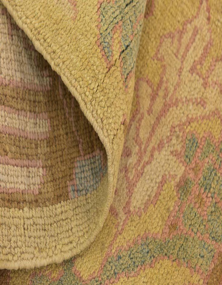 Detail image of  8' 6 x 12' 7  Hand Knotted Oushak Wool Rug