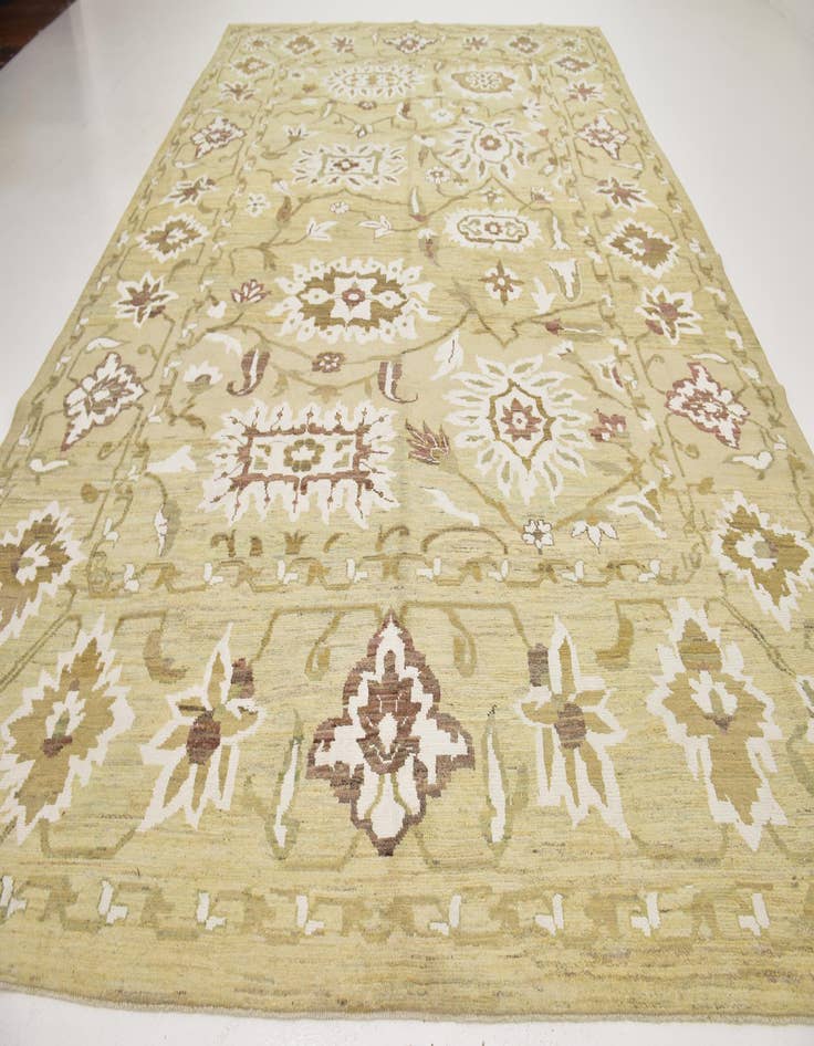 Detail image of  11' 4 x 16' 5  Hand Knotted Oushak Rug
