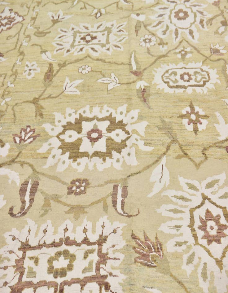 Detail image of  11' 4 x 16' 5  Hand Knotted Oushak Rug