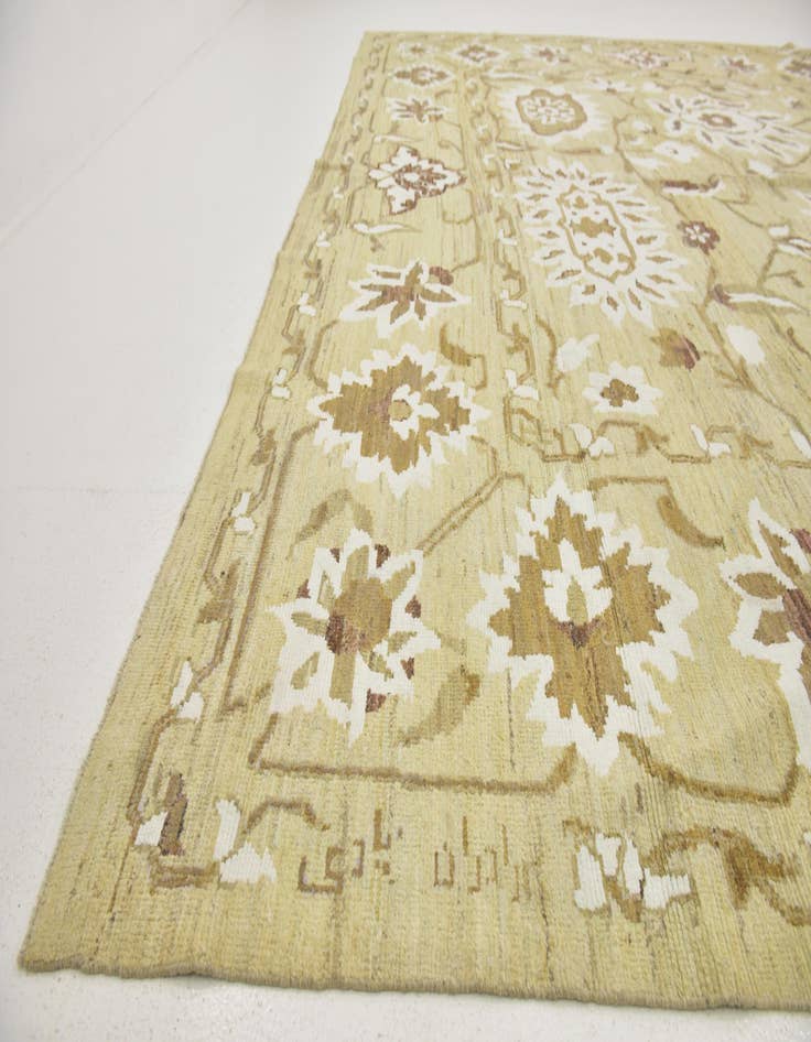 Detail image of  11' 4 x 16' 5  Hand Knotted Oushak Rug