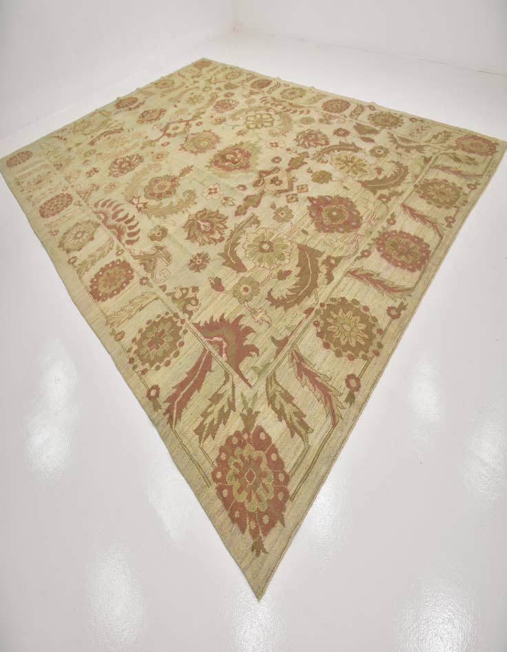 Detail image of  13' 5 x 18' 9  Hand Knotted Oushak Wool Rug