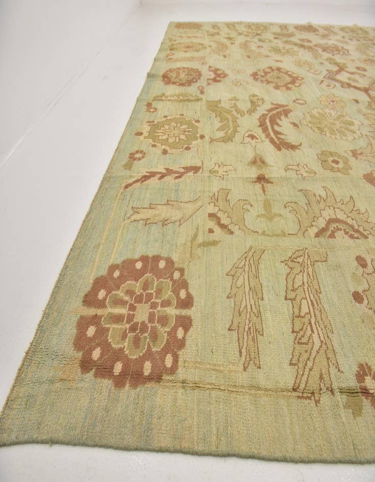 Detail image of  13' 5 x 18' 9  Hand Knotted Oushak Wool Rug